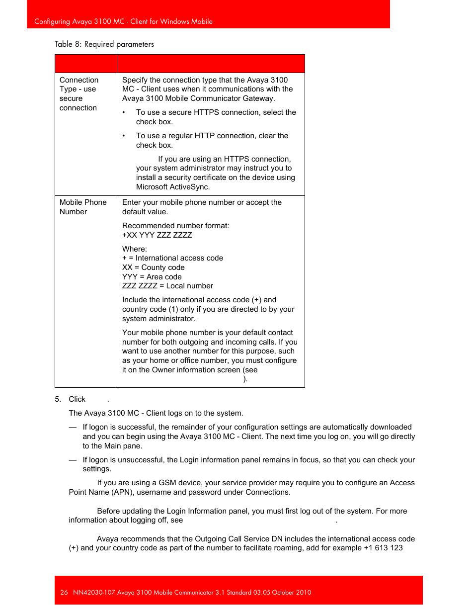 Avaya 3100 User Manual | Page 26 / 84
