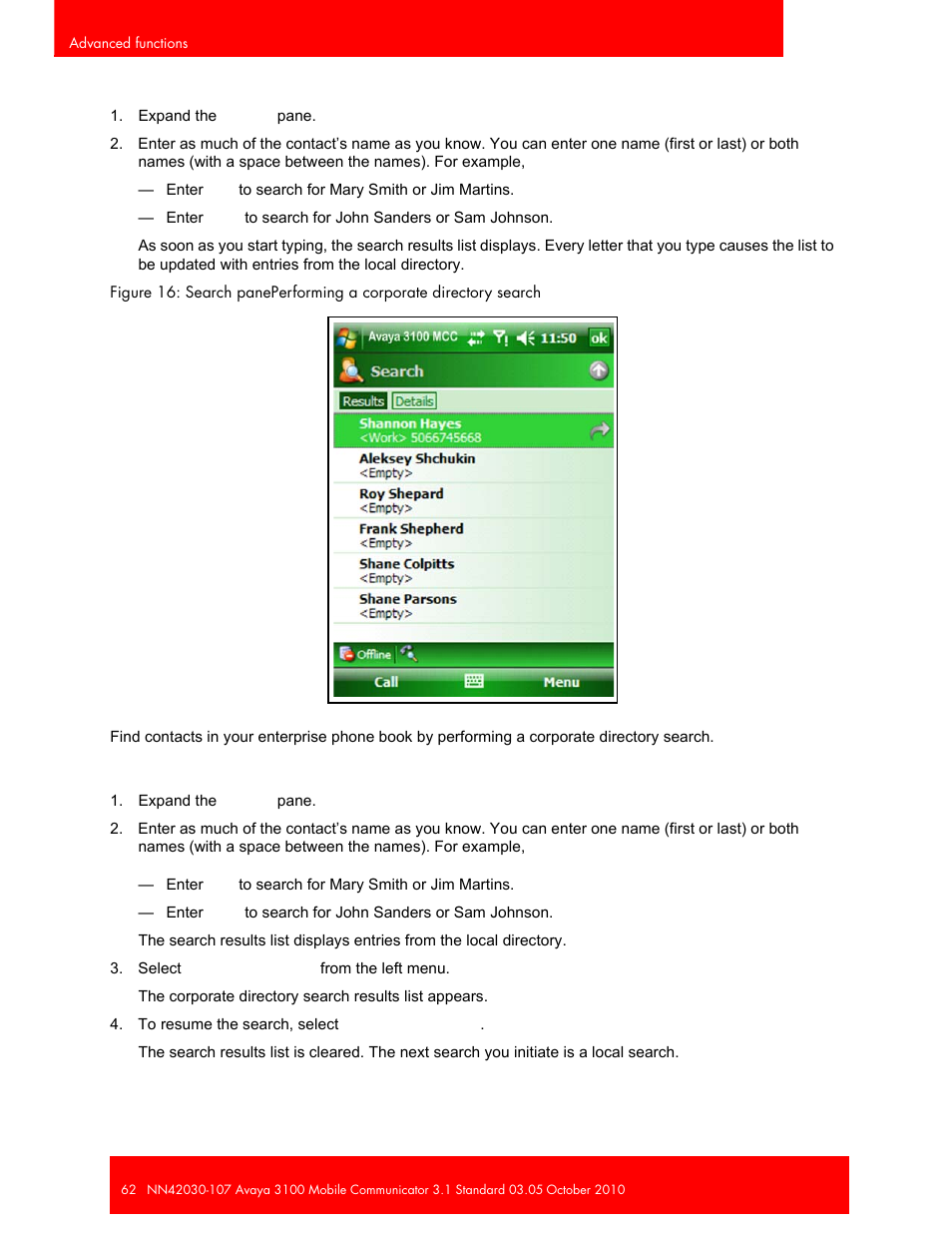 Avaya 3100 User Manual | Page 62 / 84
