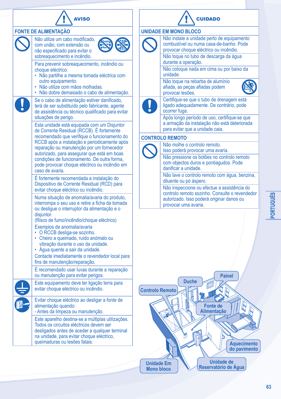 Panasonic WHMXC12D9E8 User Manual | Page 63 / 92