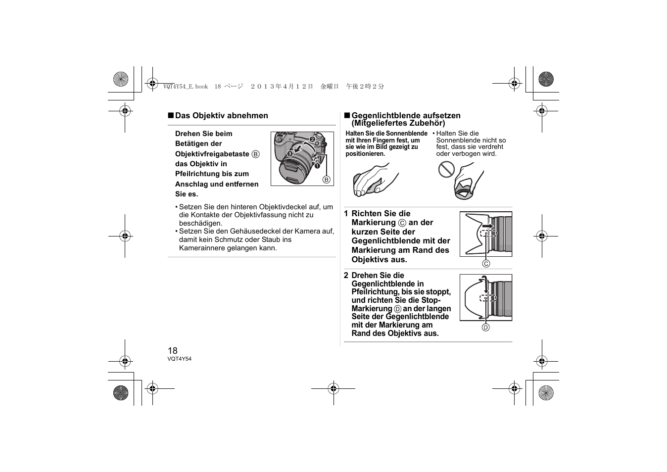 Panasonic HFS14140E User Manual | Page 18 / 72