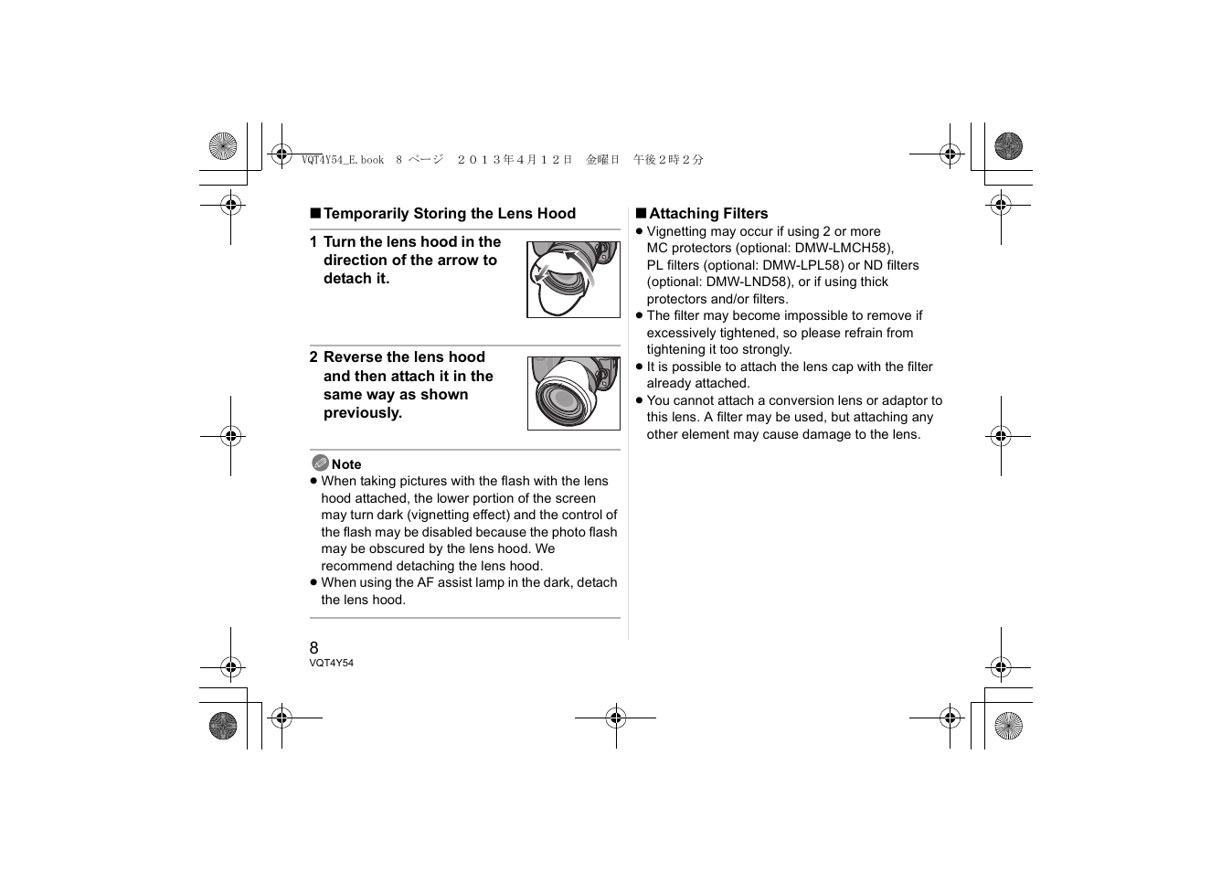 Panasonic HFS14140E User Manual | Page 8 / 72