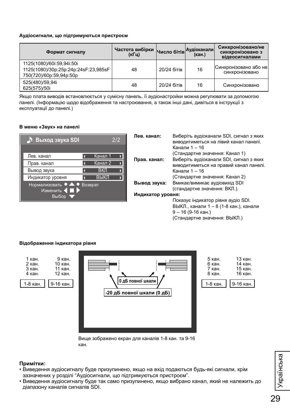 Українськ а | Panasonic TYFB10HD User Manual | Page 29 / 32