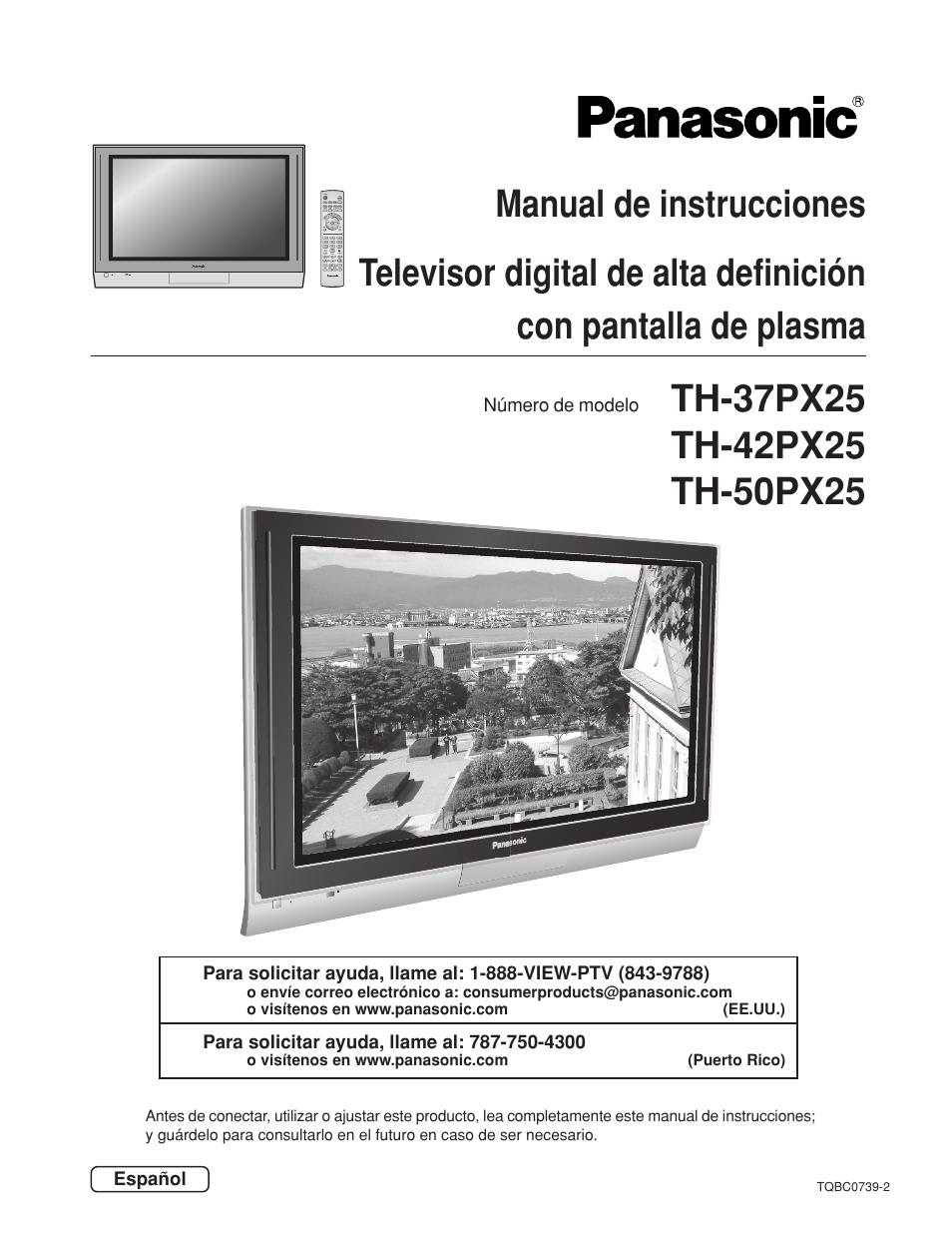 Panasonic TH42PX25UP User Manual | 68 pages