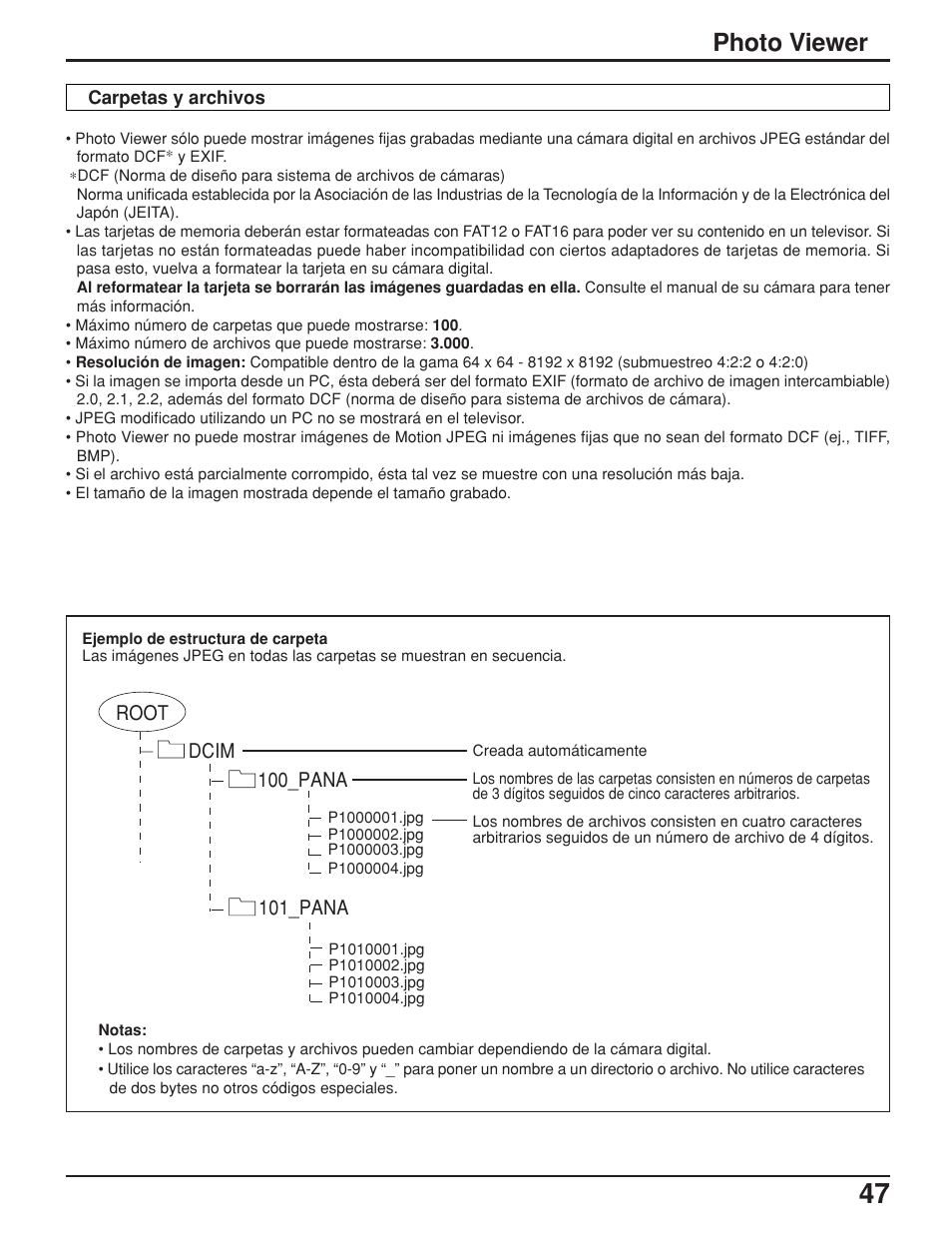Photo viewer | Panasonic TH42PX25UP User Manual | Page 47 / 68