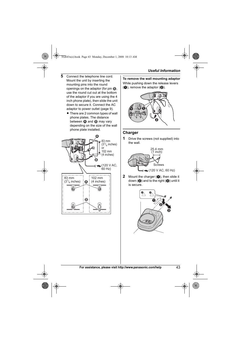 Panasonic KXTG6431 User Manual | Page 43 / 64