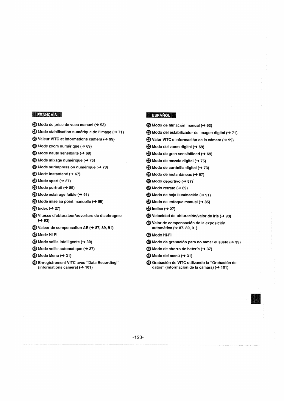 Panasonic NVS90E User Manual | Page 123 / 132