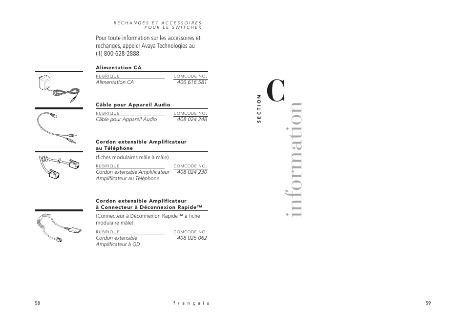 Information | Avaya Switcher User Manual | Page 34 / 52