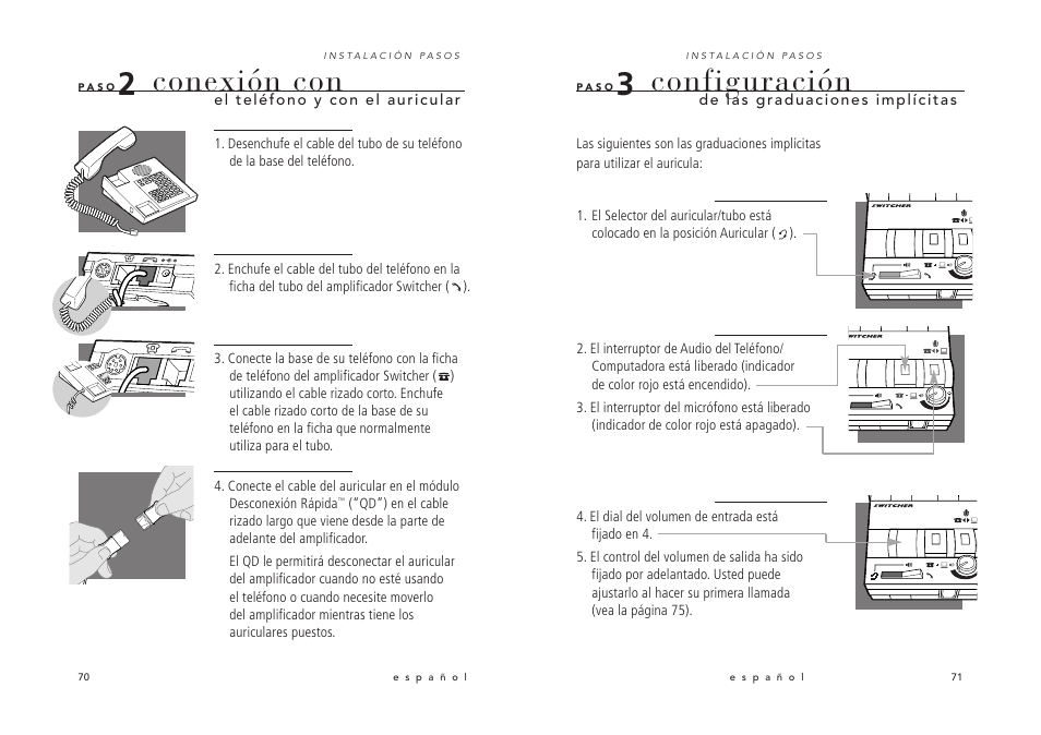 Conexión con, Configuración | Avaya Switcher User Manual | Page 39 / 52