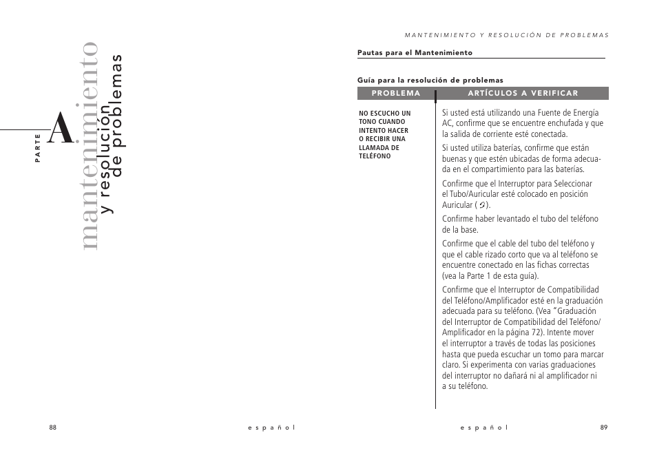 Mantenimiento, Y r esolución de pr oblemas | Avaya Switcher User Manual | Page 48 / 52