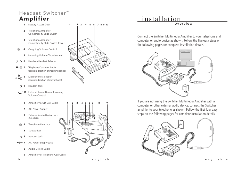 Installation | Avaya Switcher User Manual | Page 5 / 52