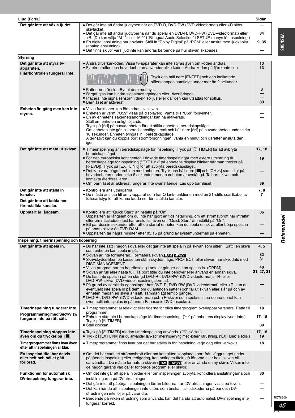 Panasonic DMRES20 User Manual | Page 137 / 156