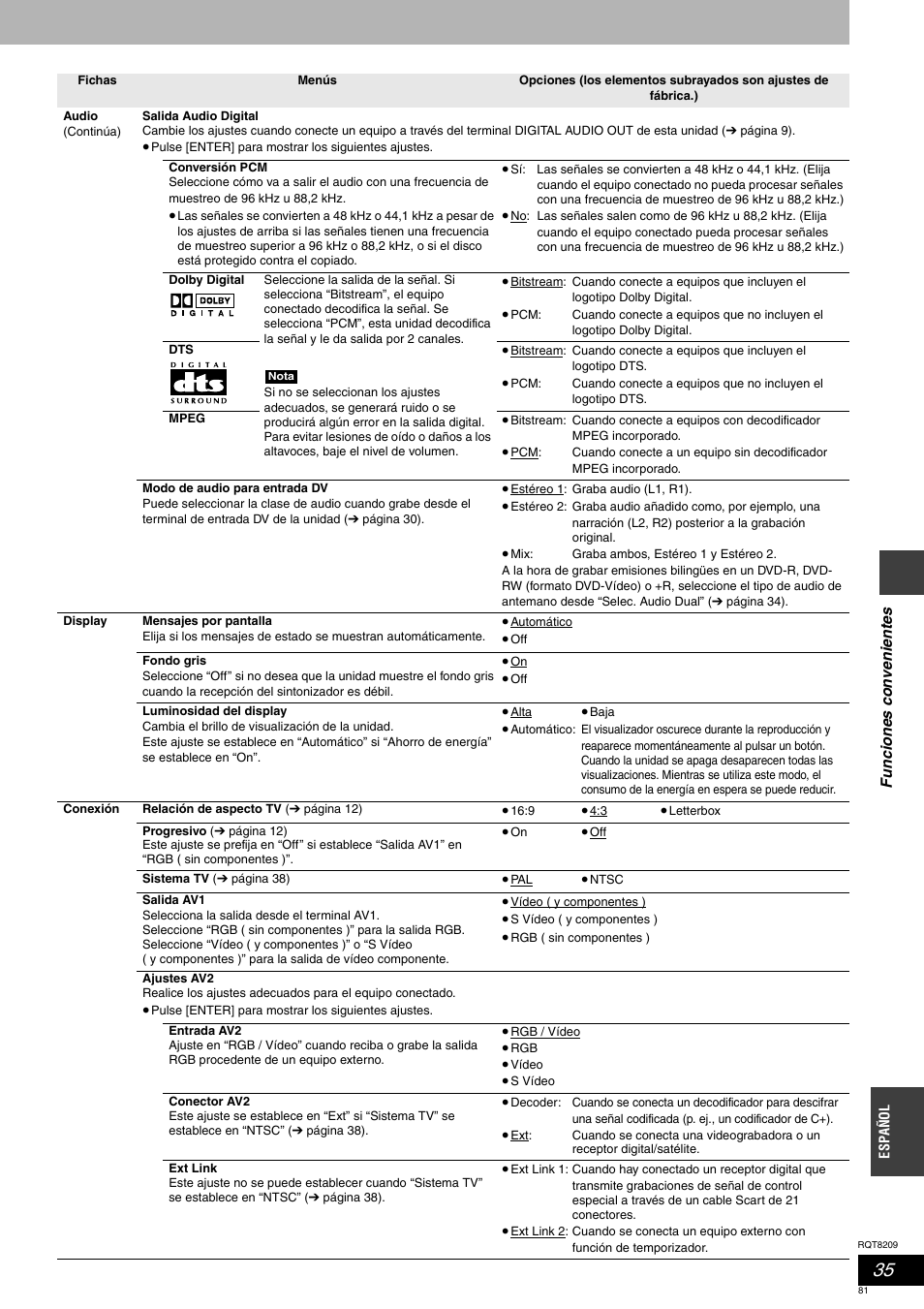 Panasonic DMRES20 User Manual | Page 81 / 156