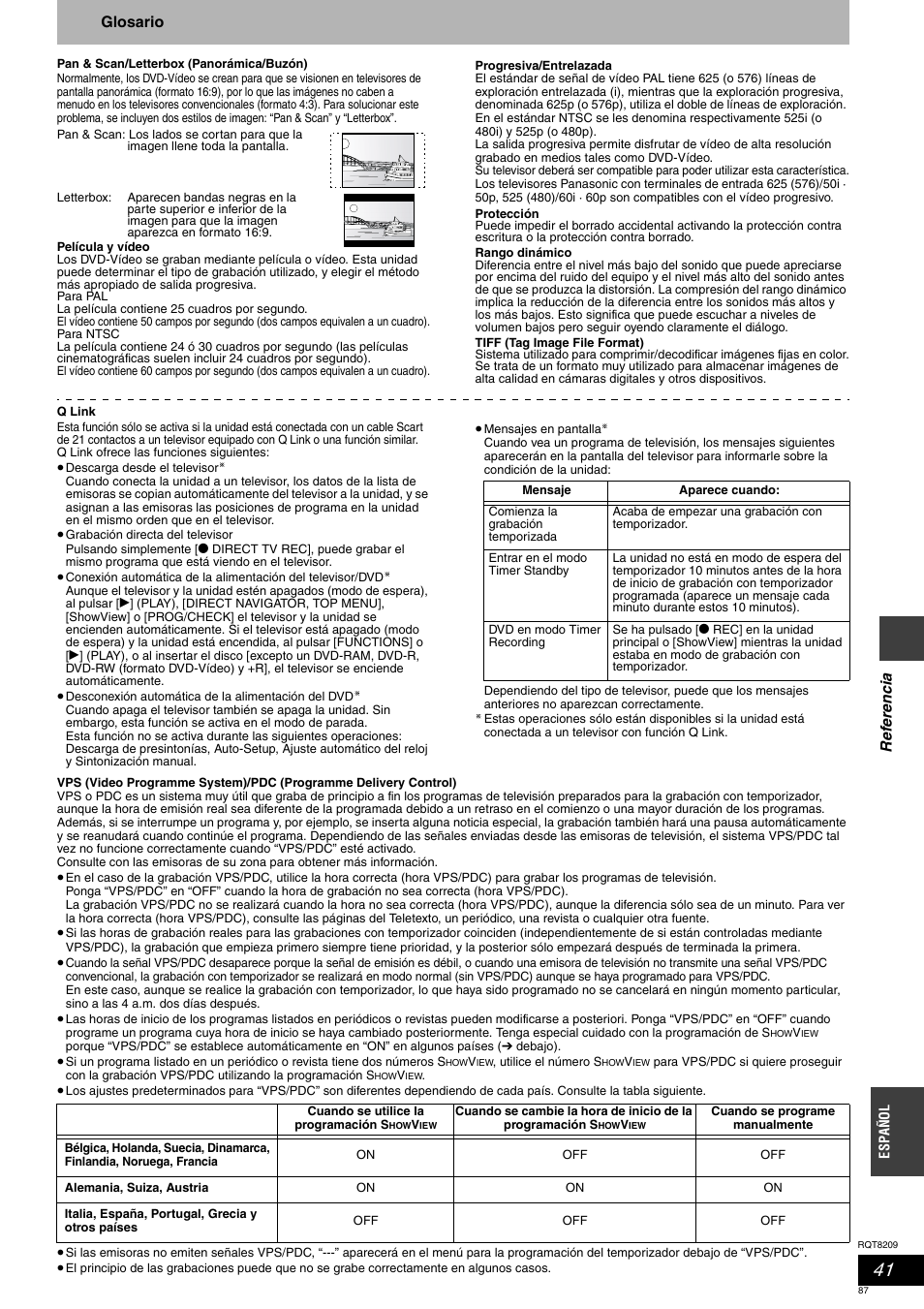 Panasonic DMRES20 User Manual | Page 87 / 156