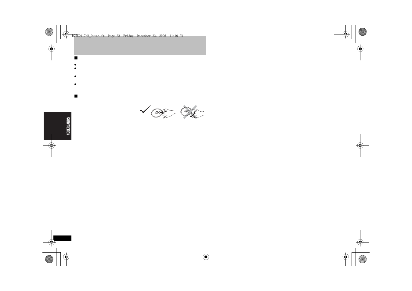 Onderhoud | Panasonic DVDS33 User Manual | Page 46 / 80