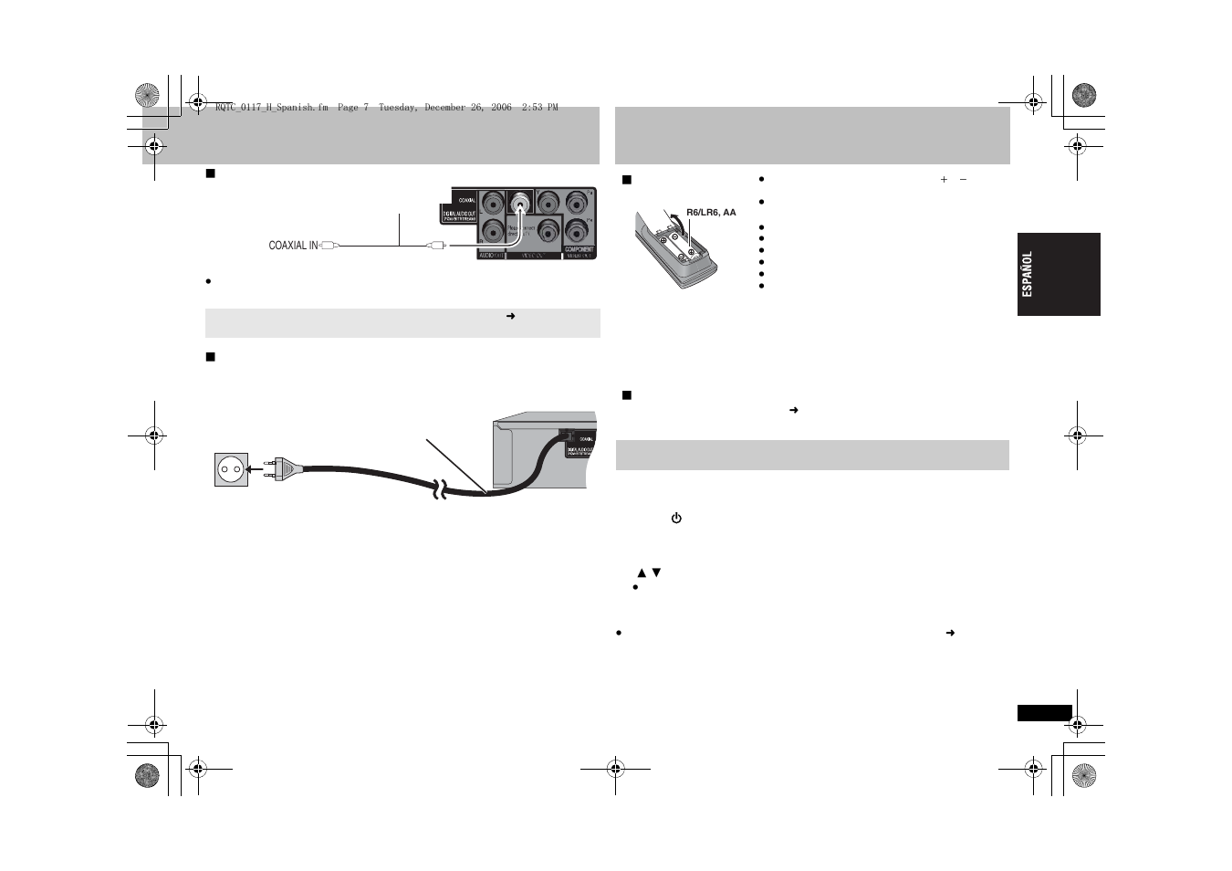 Paso 2, Paso 3, El control remoto | Configuración rápida | Panasonic DVDS33 User Manual | Page 7 / 80