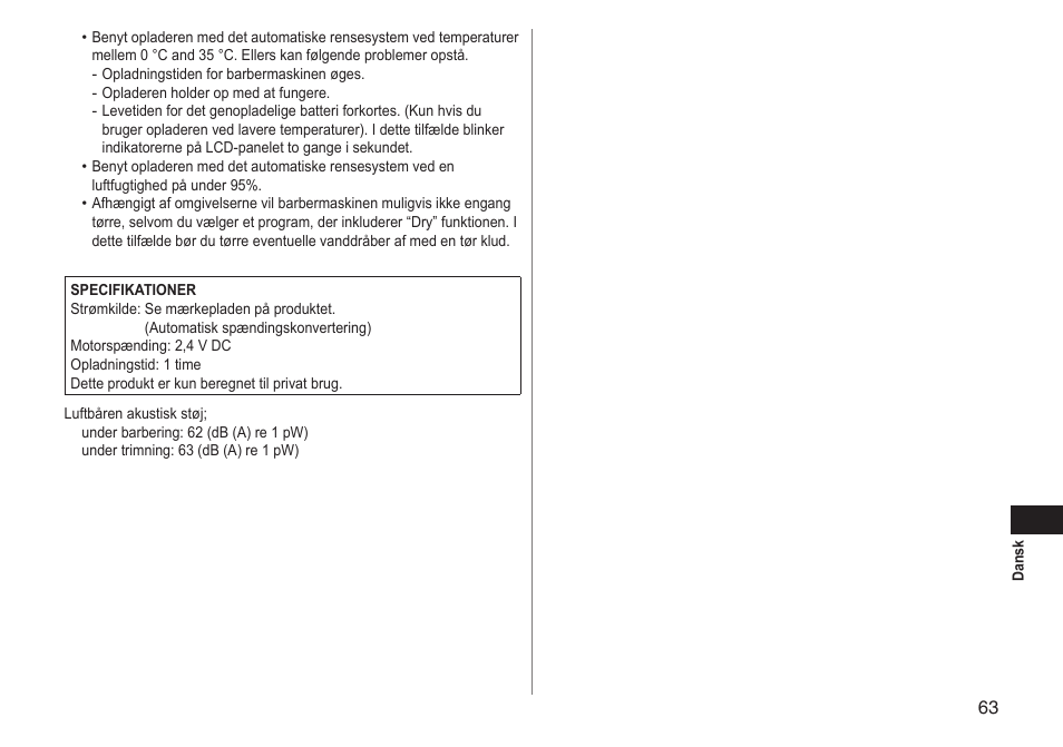Panasonic ESRT81 User Manual | Page 63 / 184
