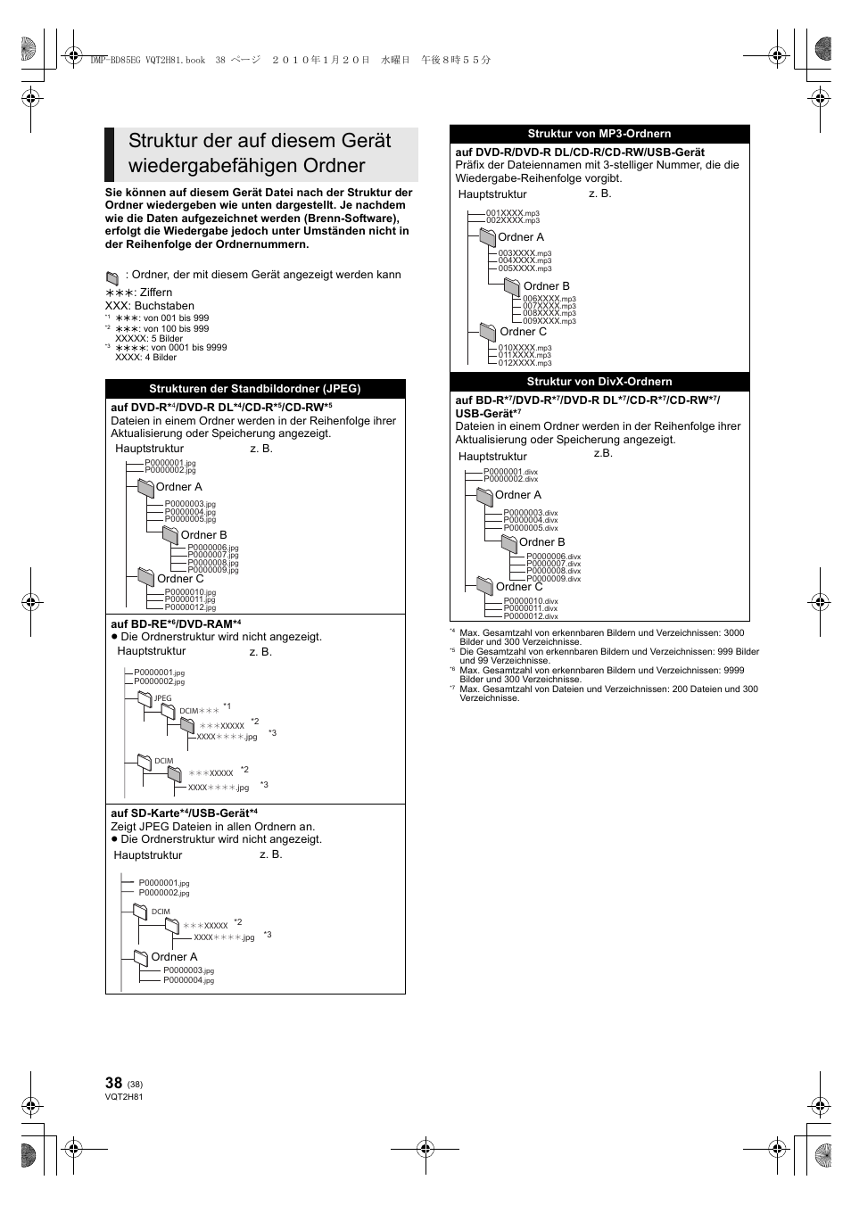 Panasonic DMPBD85 User Manual | Page 38 / 228