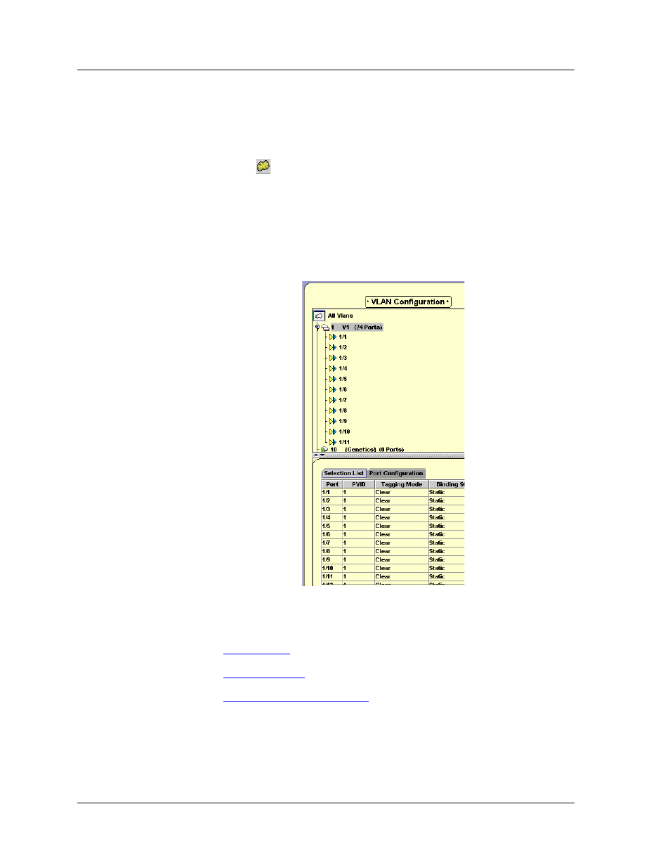 Viewing the vlan configuration dialog box, Instructions | Avaya SMON C360 User Manual | Page 151 / 286