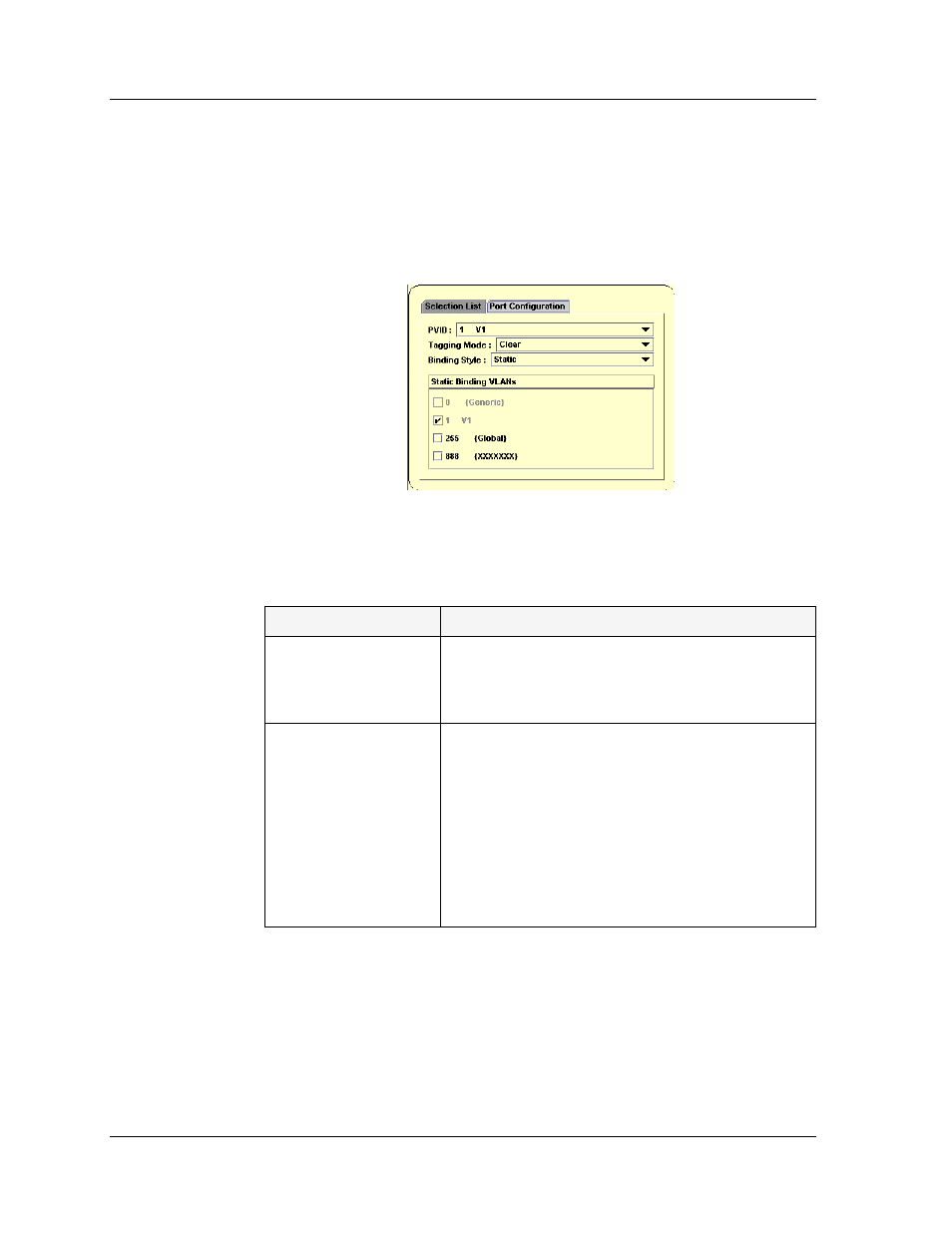 Port configuration area, Refer to, Port | Avaya SMON C360 User Manual | Page 154 / 286