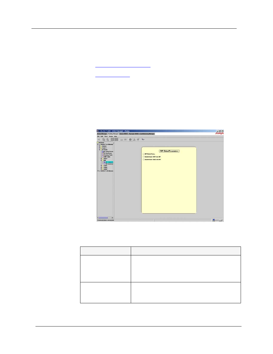 Rip global parameters | Avaya SMON C360 User Manual | Page 248 / 286