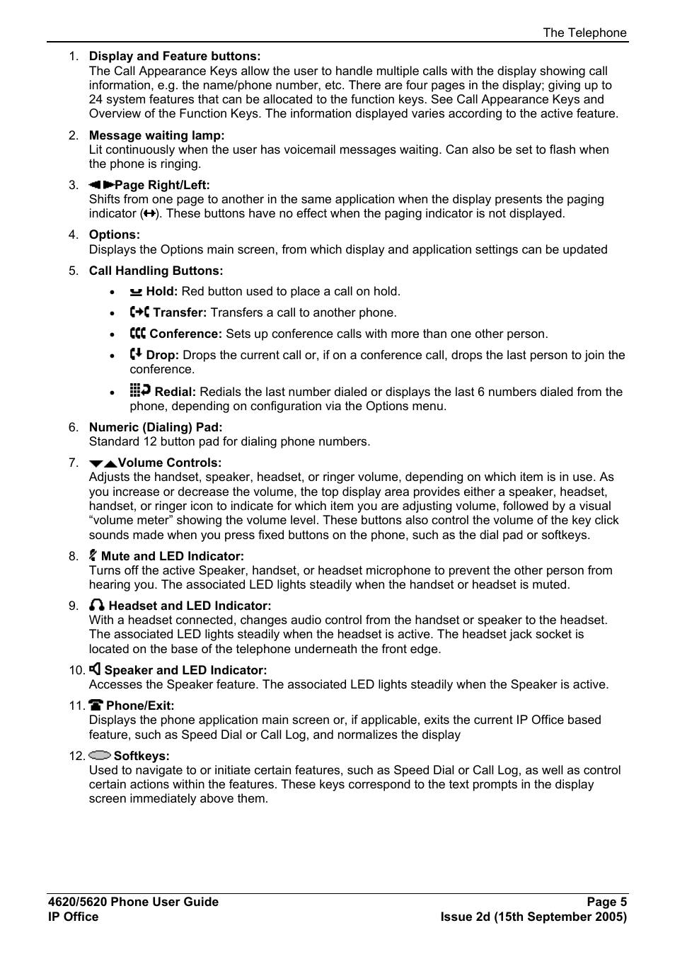 Avaya 5620 User Manual | Page 5 / 44