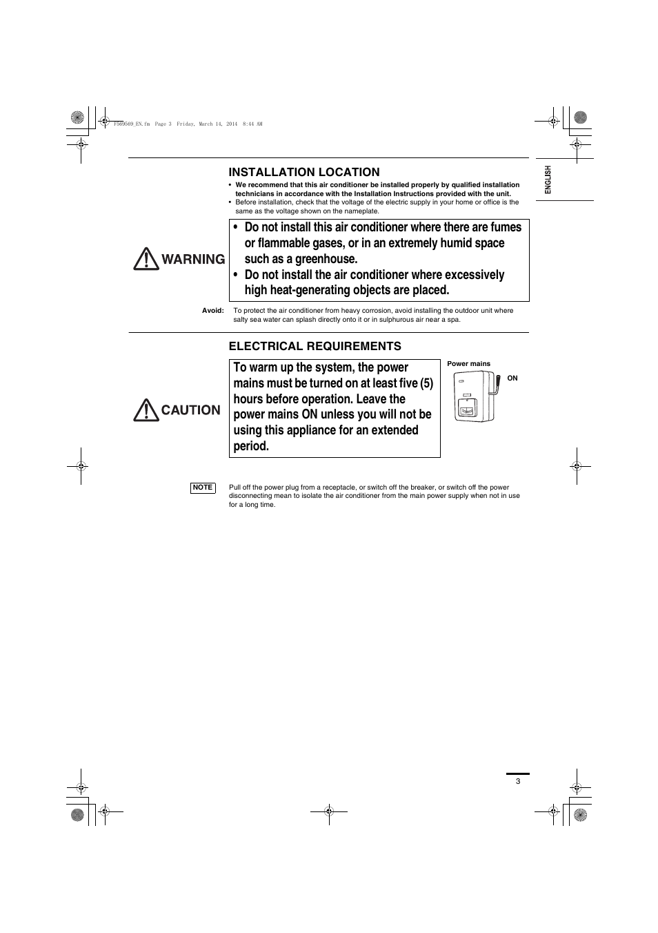 Panasonic S73MZ1H4A User Manual | Page 3 / 68