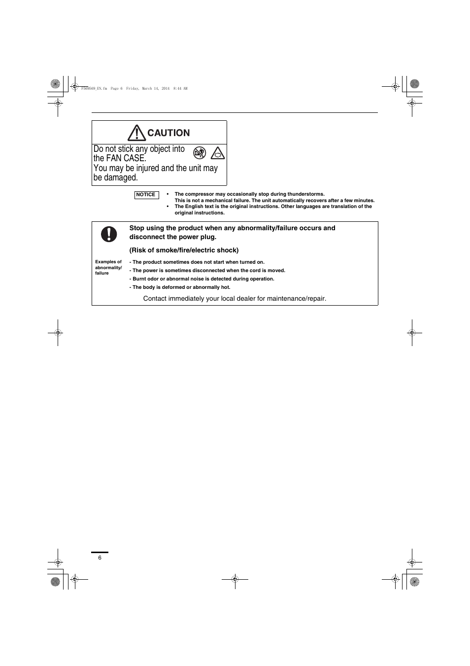 Panasonic S73MZ1H4A User Manual | Page 6 / 68