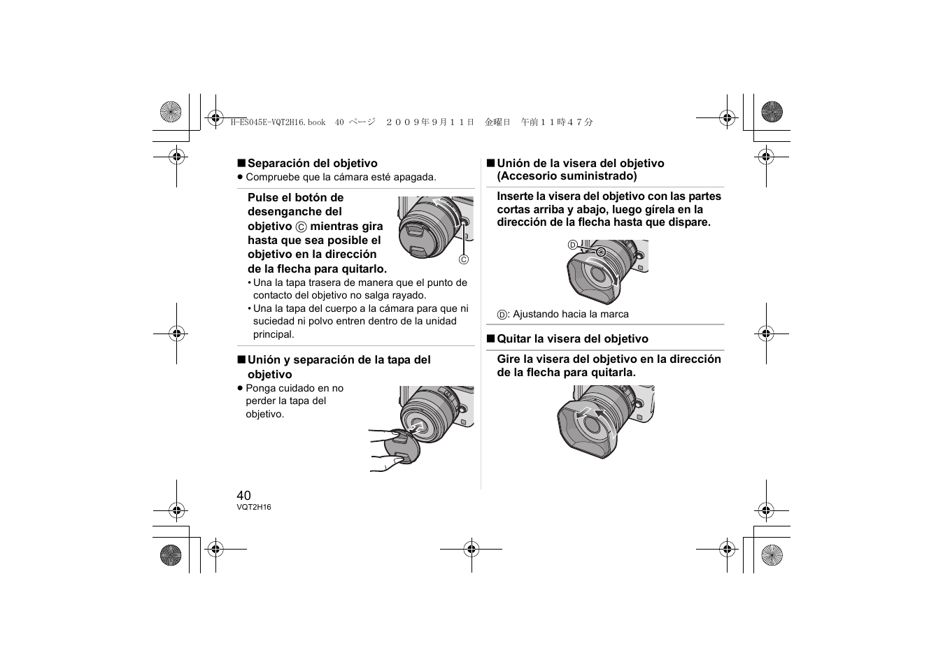 Panasonic HES045E User Manual | Page 40 / 80