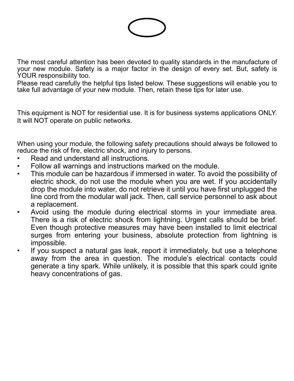 Important safety instructions, Warning | Avaya one-X Gigabit Ethernet Adapter User Manual | Page 2 / 40