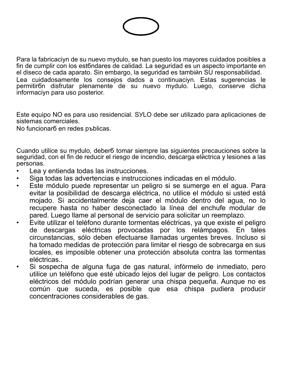 Instrucciones importantes de seguridad, Advertencia | Avaya one-X Gigabit Ethernet Adapter User Manual | Page 26 / 40