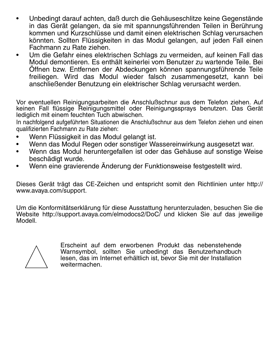 Wartung, Ce-zeichen, Konformitätserklärung | Diese anweisungen unbedingt aufbewahren | Avaya one-X Gigabit Ethernet Adapter User Manual | Page 7 / 40