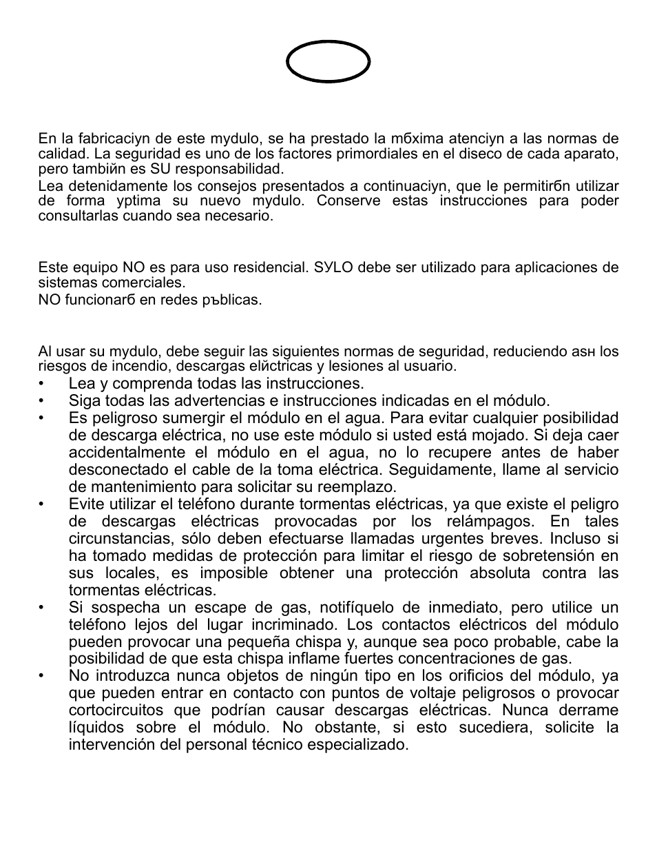Instrucciones importantes de seguridad, Advertencia, Modo de empleo | Avaya one-X Gigabit Ethernet Adapter User Manual | Page 8 / 40