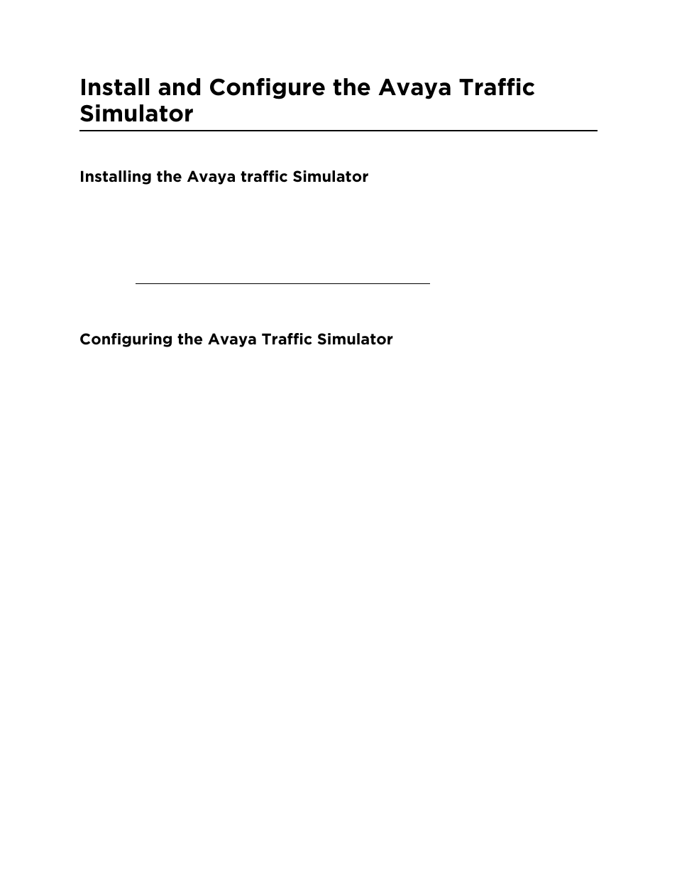 Installing the avaya traffic simulator, Configuring the avaya traffic simulator, Install and configure the avaya traffic simulator | Avaya ExpertNet Lite Assessment Tool ELAT User Manual | Page 17 / 47