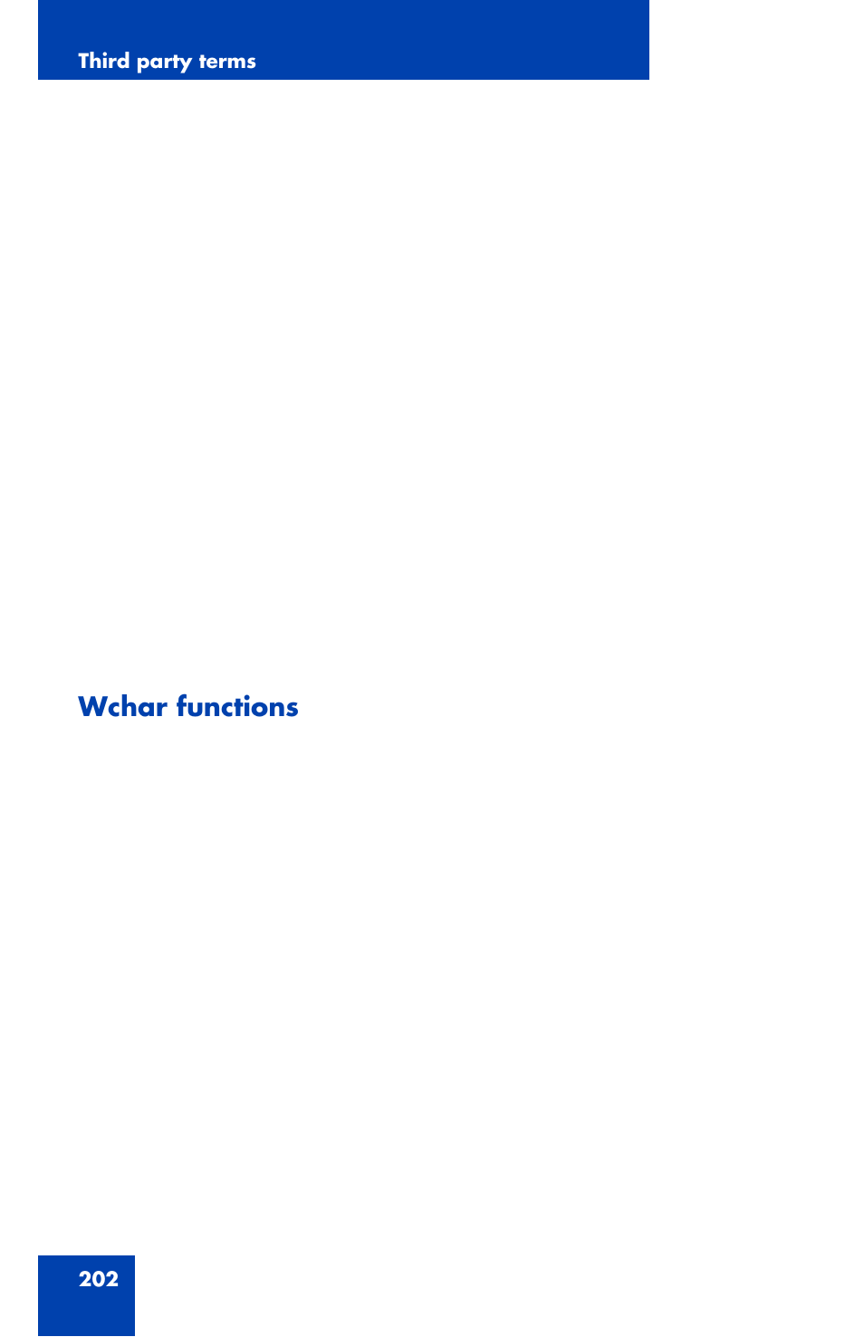 Wchar functions | Avaya 1120E User Manual | Page 202 / 214