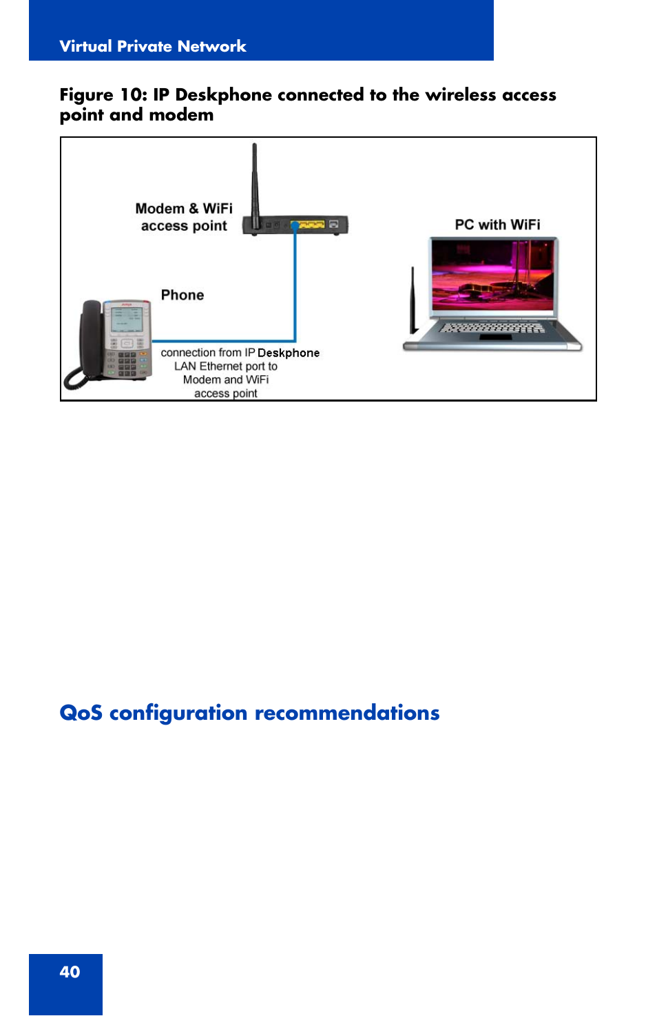 Qos configuration recommendations | Avaya 1120E User Manual | Page 40 / 214
