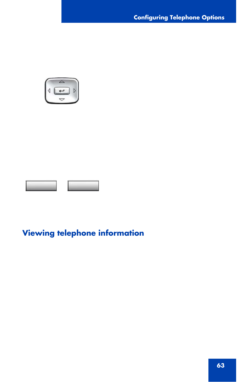 Viewing telephone information | Avaya 1120E User Manual | Page 63 / 214