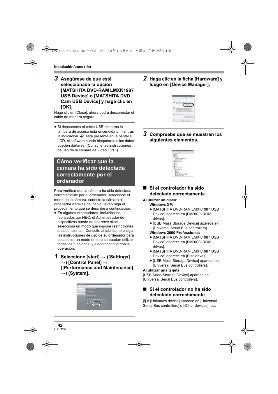 Panasonic VDRD310E User Manual | Page 42 / 96