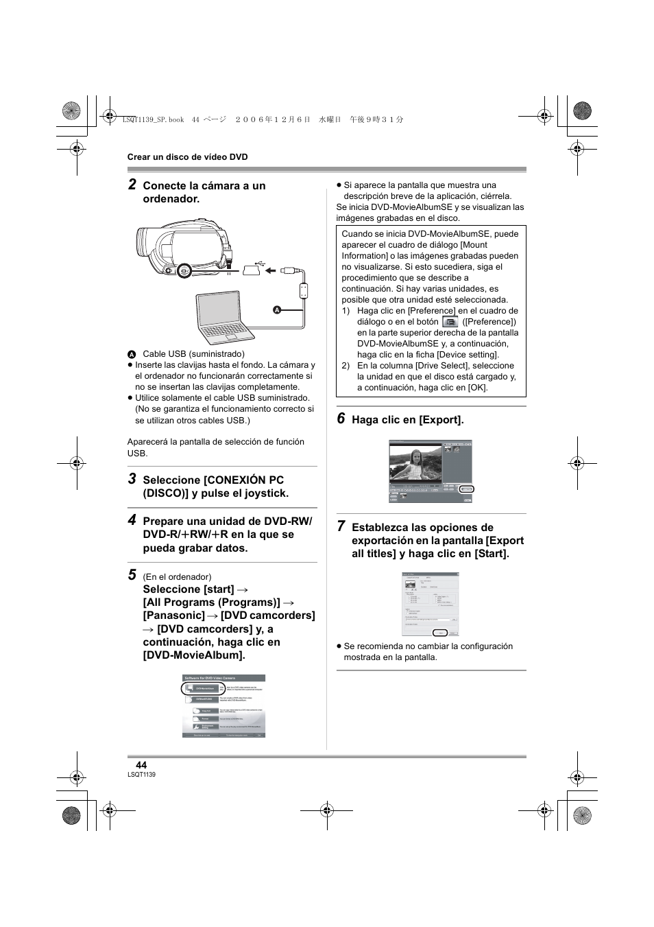 Panasonic VDRD310E User Manual | Page 44 / 96