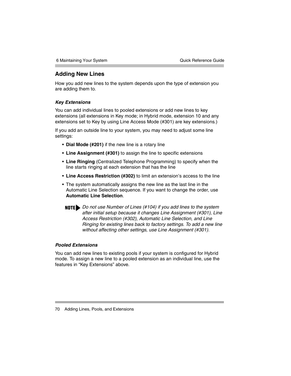 Adding new lines | Avaya PARTNER-18D User Manual | Page 80 / 106