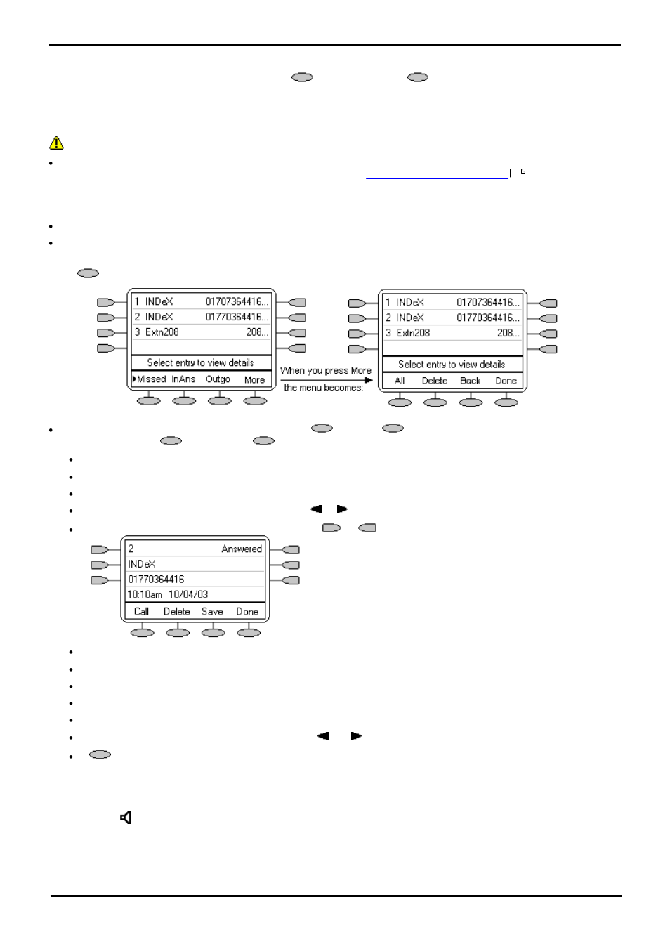 Using the call log | Avaya 15-601076 User Manual | Page 30 / 64