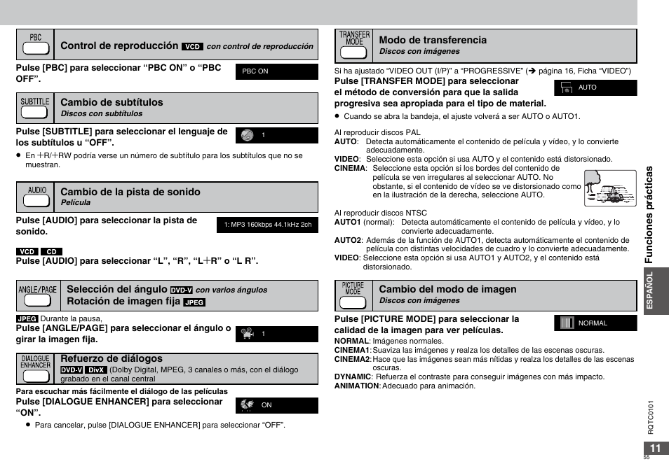 Panasonic DVDS325 User Manual | Page 55 / 76