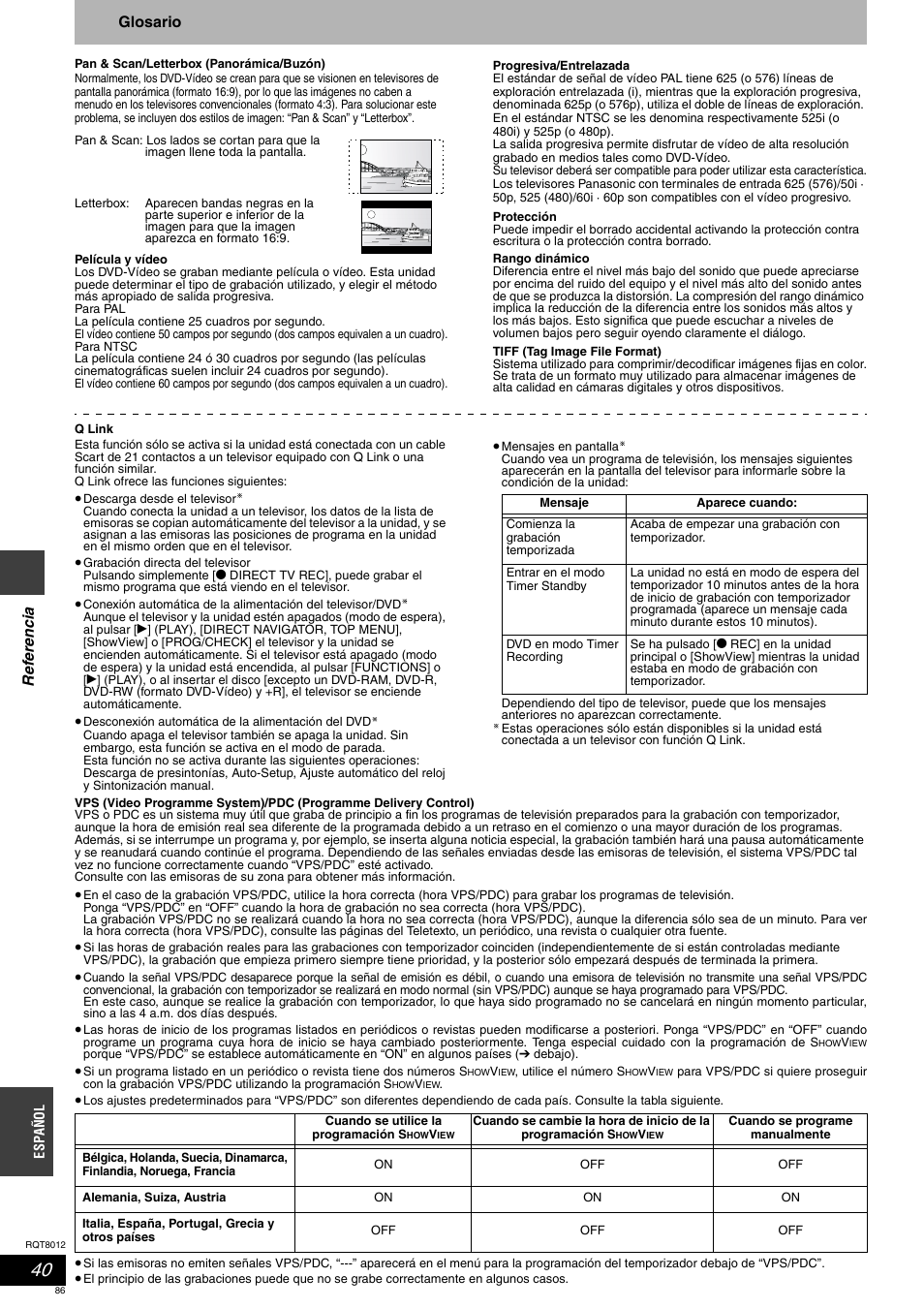 Panasonic DMRES10 User Manual | Page 86 / 156