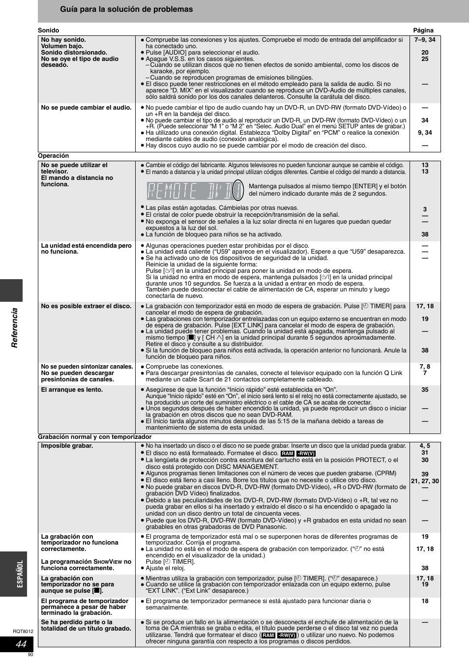 Panasonic DMRES10 User Manual | Page 90 / 156