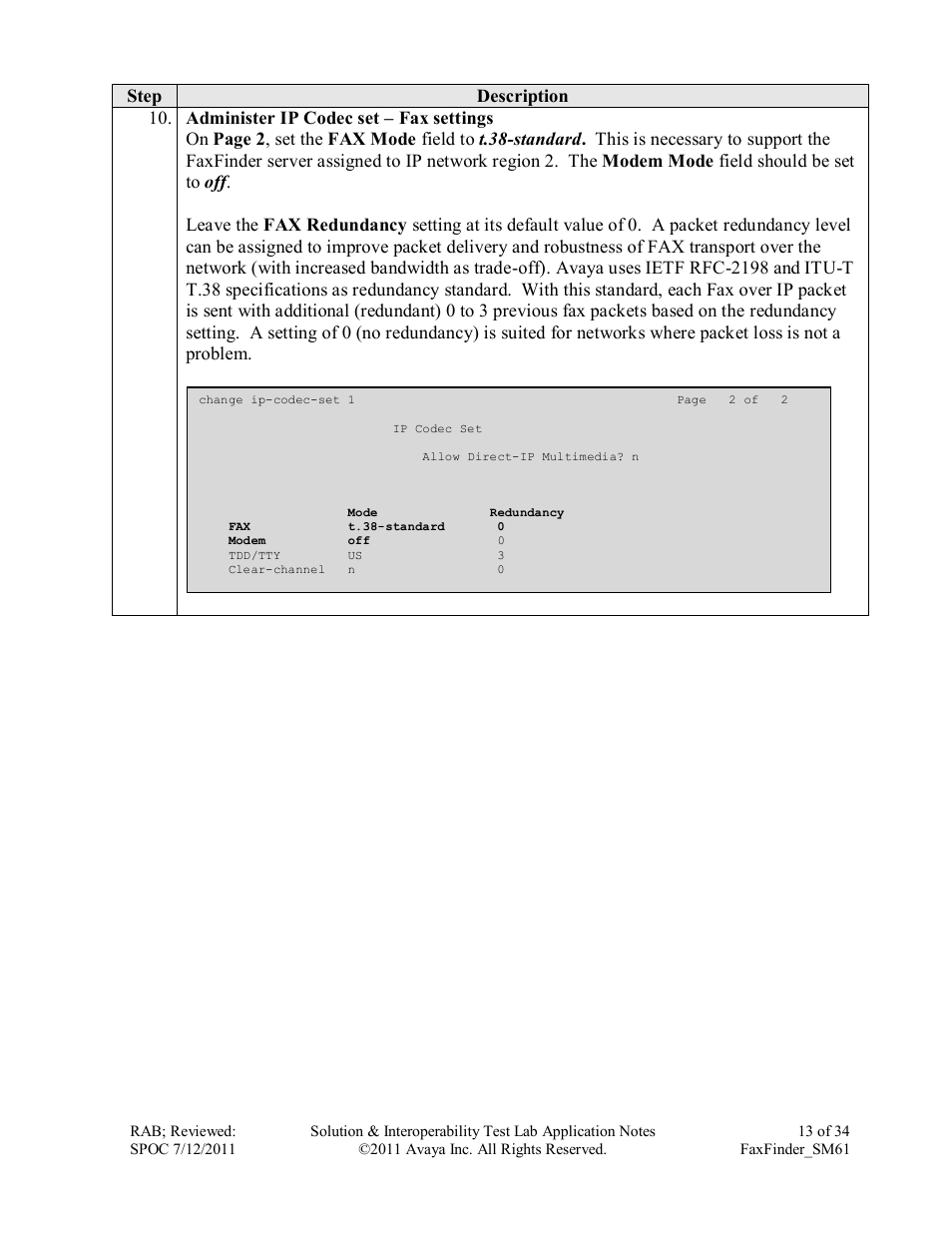 Avaya FAXFINDER SM61 User Manual | Page 13 / 34