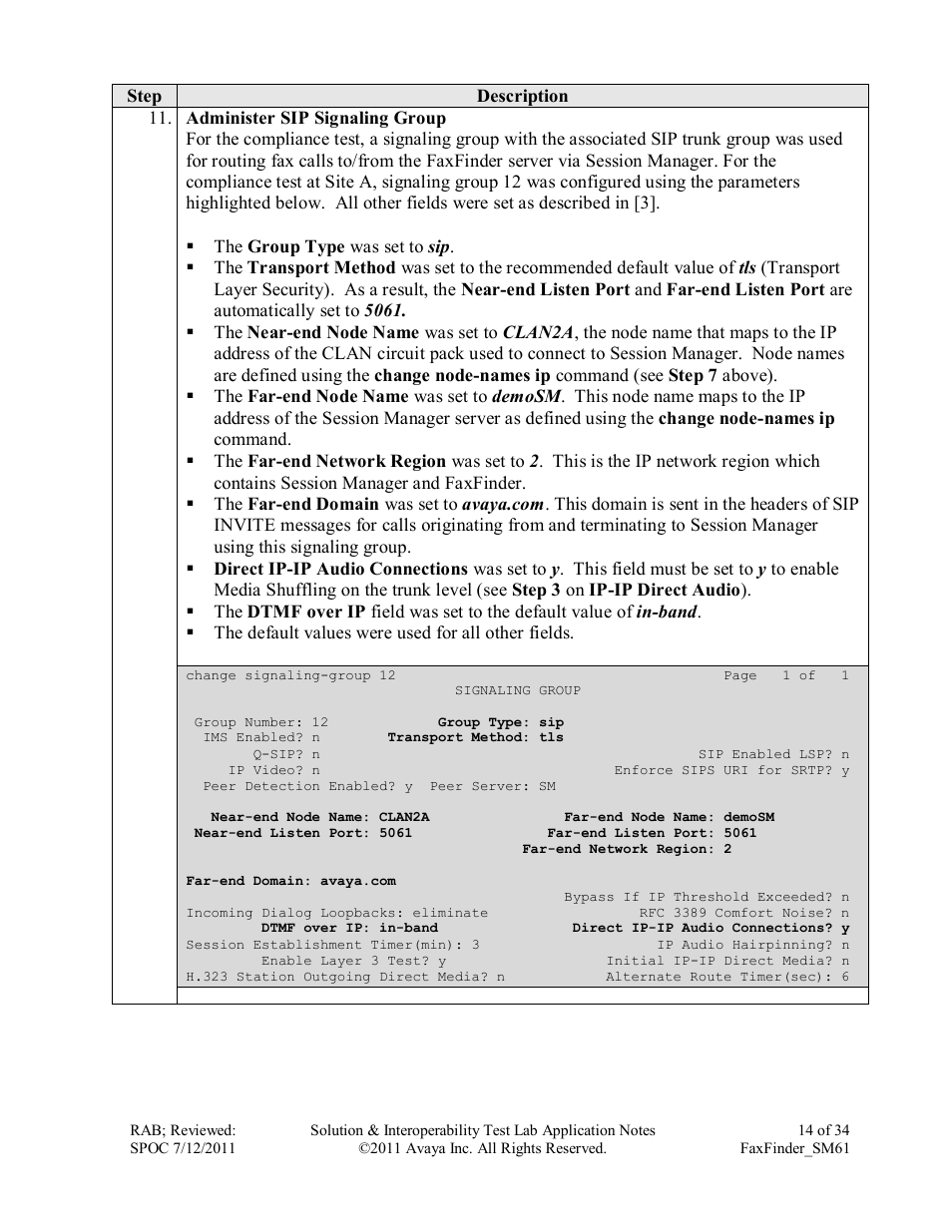 Avaya FAXFINDER SM61 User Manual | Page 14 / 34