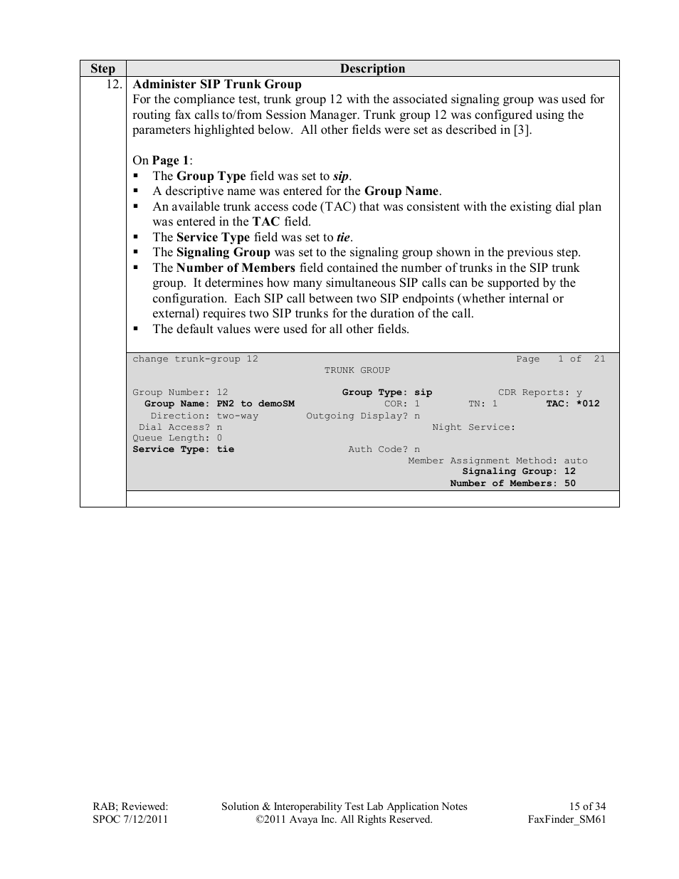 Avaya FAXFINDER SM61 User Manual | Page 15 / 34