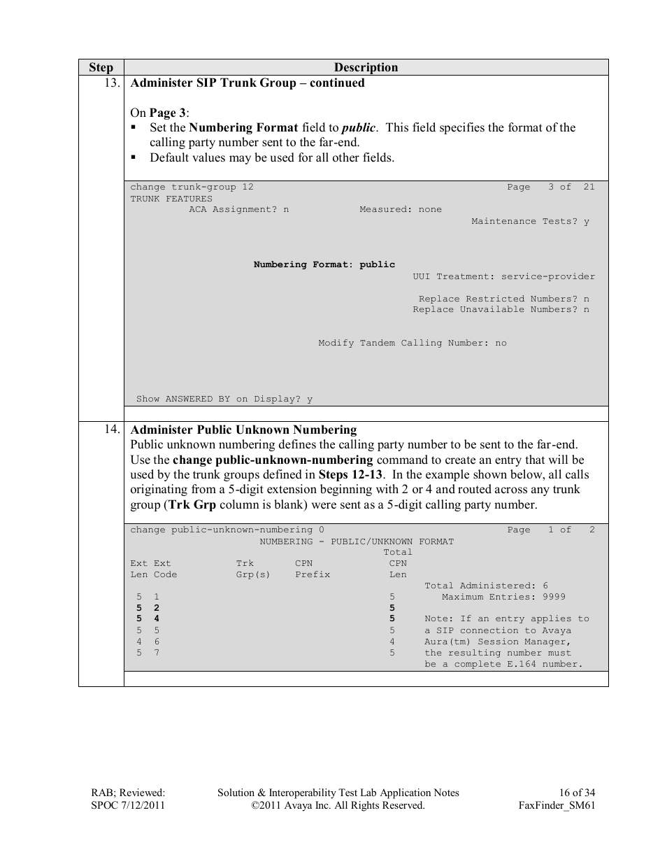 Avaya FAXFINDER SM61 User Manual | Page 16 / 34