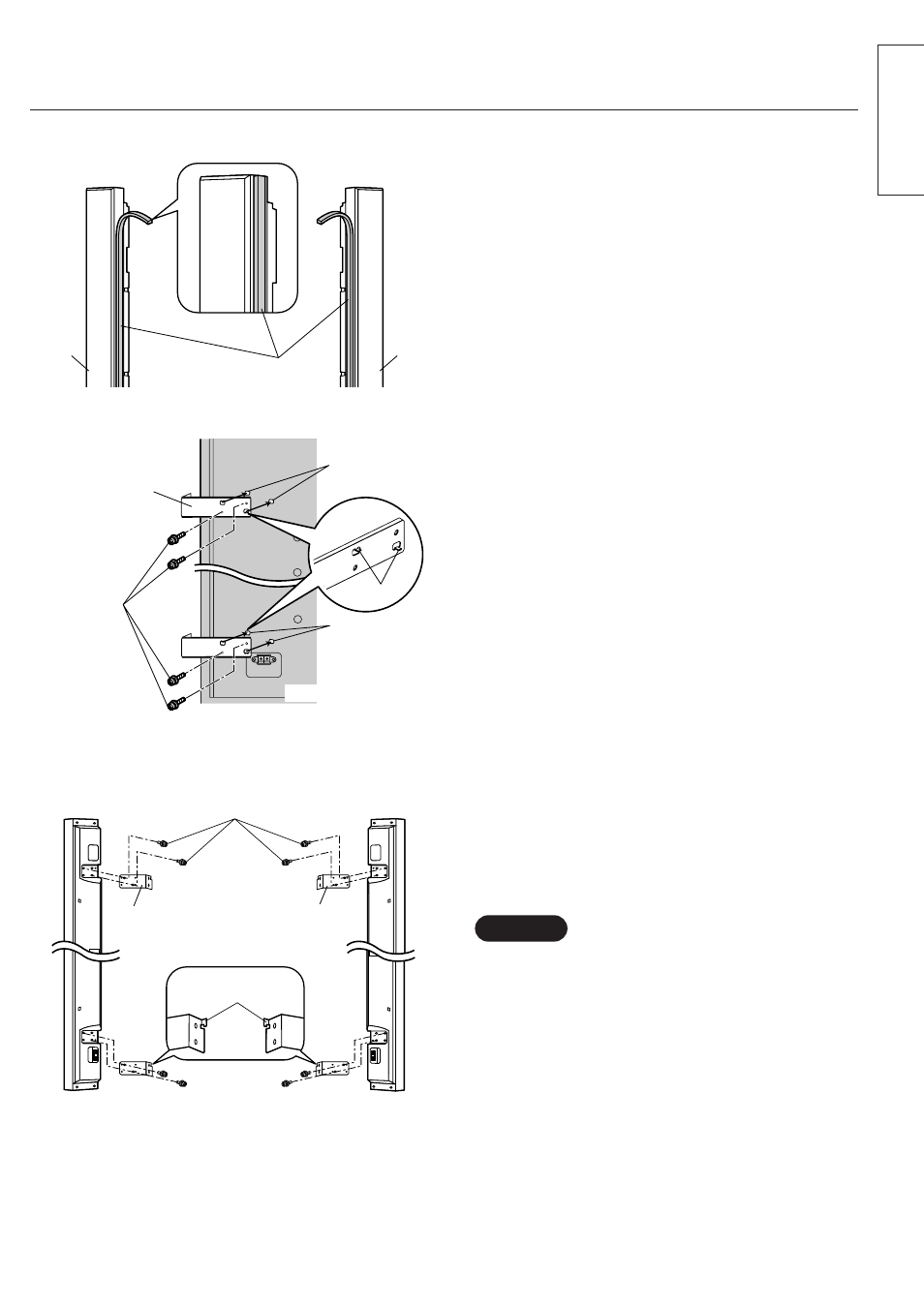 Installation, Mount a brackets to the plasma display, Mount b brackets to the speakers | Attach the sponges to the speakers, English | Panasonic TYSP65P7WK User Manual | Page 3 / 28