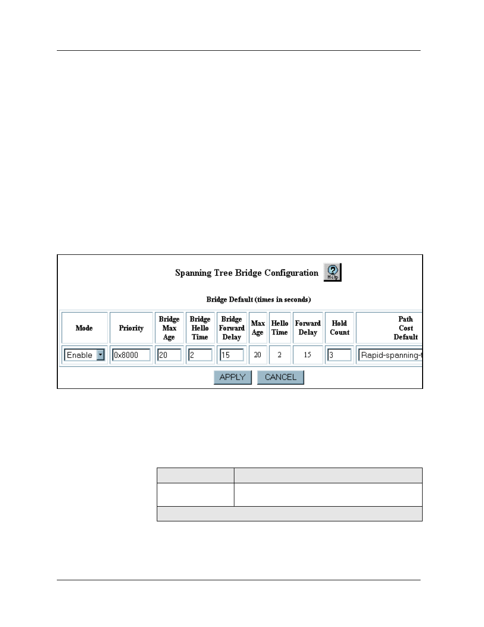 Configuring spanning tree bridges, Web agent procedure, Configuring spanning tree bridges -11 | Avaya 580 User Manual | Page 209 / 782