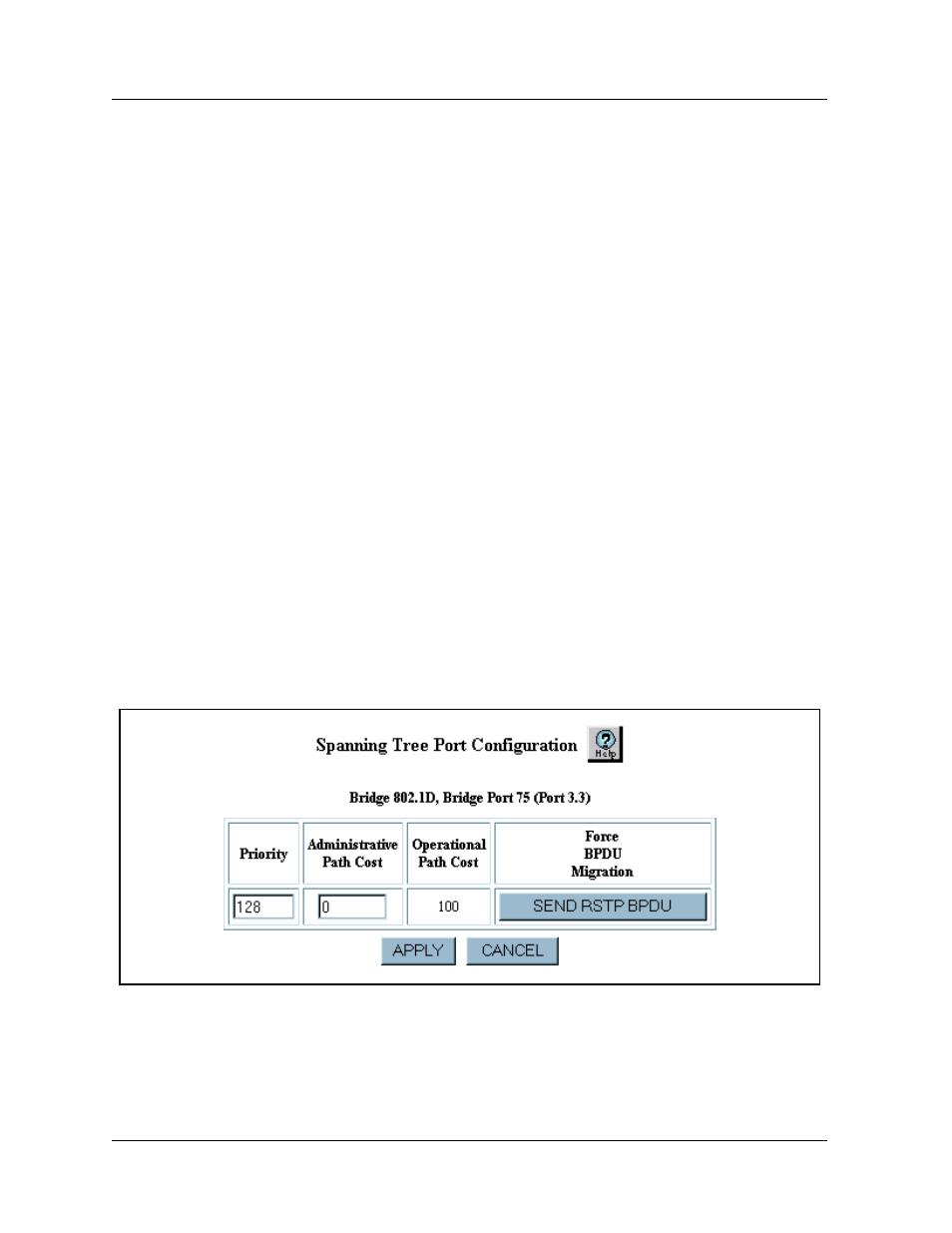 Configuring a bridge port, Web agent procedure, Configuring a bridge port -17 | Avaya 580 User Manual | Page 215 / 782